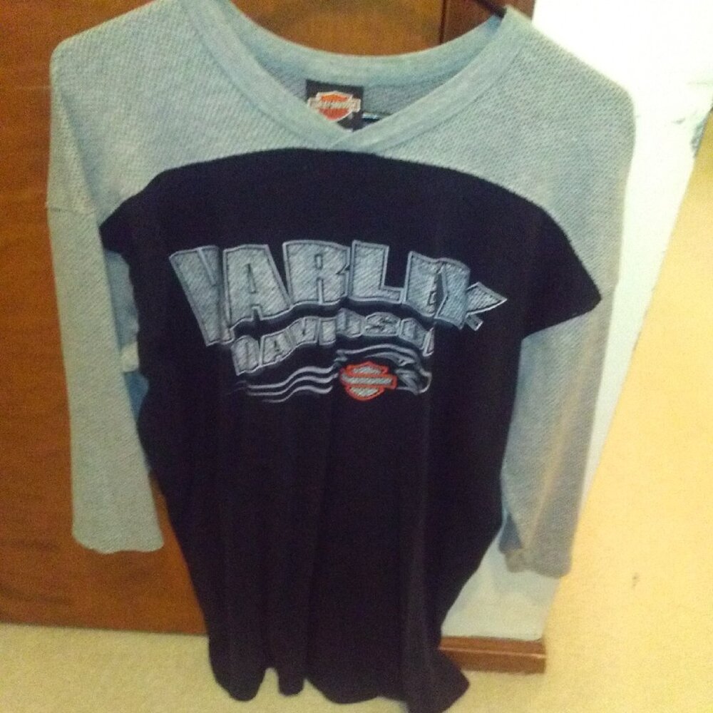 Harley Davidson AD Farrows women's 3/4 sleeve tee-shirt size